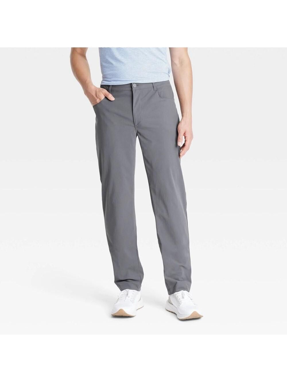 Men's 30x30. 360 Lifestyle Relaxed Fit 5-Pocket Pants - All in Motion Dark Gray